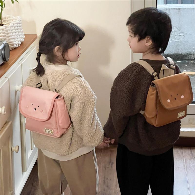 Adorable Cartoon Dog Toddler Backpack Lightweight Canvas For Kids And Parents Outings