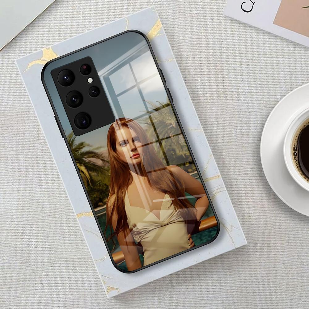 Lana Del Rey LDR Singer Phone Case For Samsung S26 S25 Edge Ultra 23 22 21 20 Ultra Plus S24 Fe Glass Cover