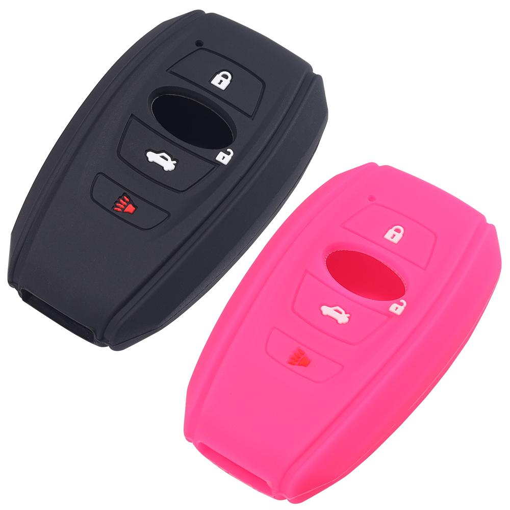 Key Fob Cover Silicone Rubber Case For Subaru  Brz Sti Legacy Forester Crosstrek Impreza Wrx Ascent Outback Remote Control