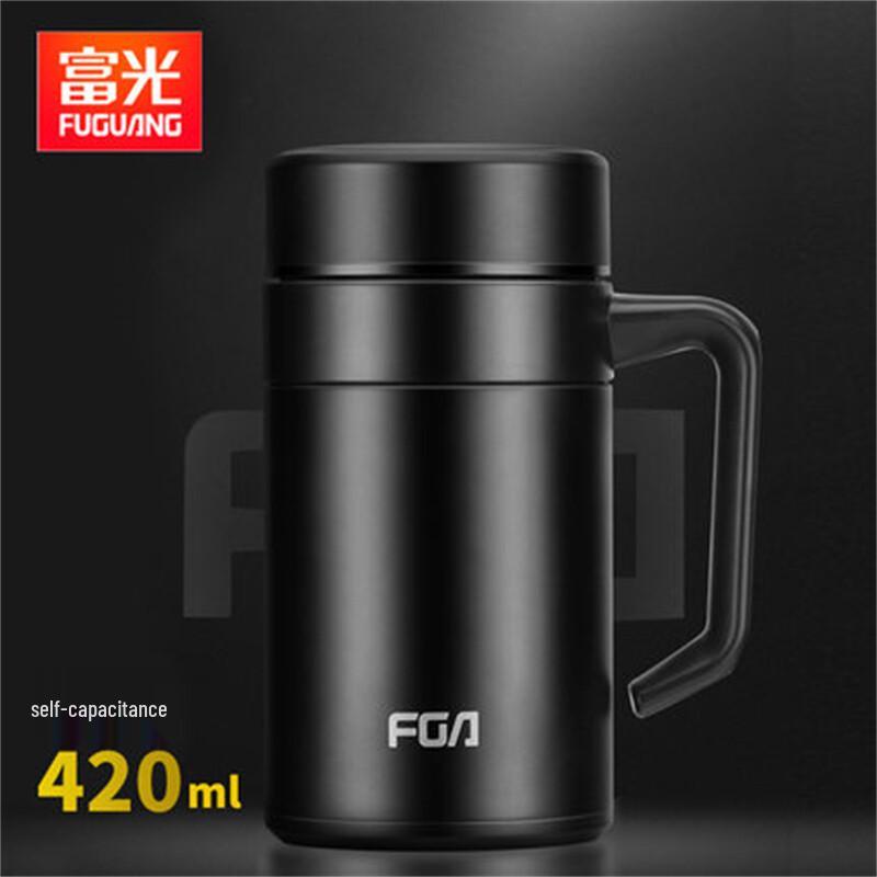 Fuguang 304 Stainless Steel Insulated Mug with Handle, 420ml