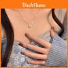 High-quality Geometric Zircon Necklace For Women Cold Tone Simple And Elegant Suitable For Daily Wear Perfect Gift For Best Friends And Girlfriends