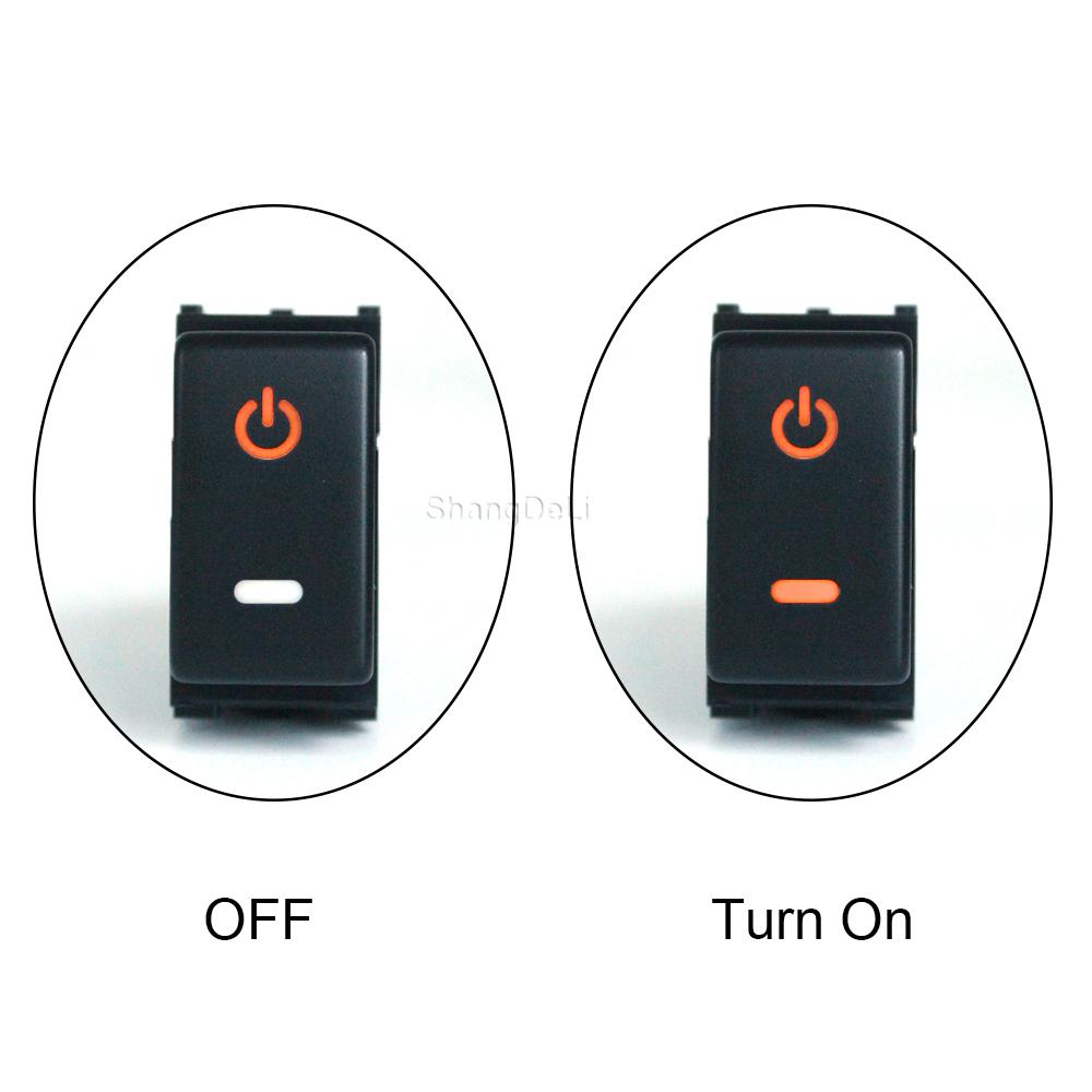 Car LED Light Front Fog Light Switch Rear Fog Lamp Push Button with wire For Nissan Qashqai Tiida X-TRAIL Patrol Y62 2008 - 2015