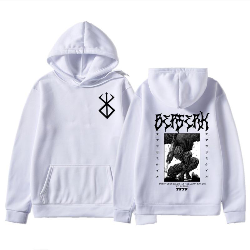 Breserk Japanese Animation Autumn Winter Men's Hoodie Sweatshirt Men Womnen Fashion Design Pullover Men's Fleece Hoodies
