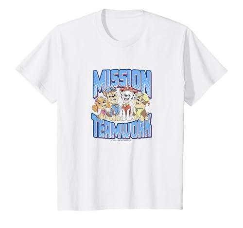 Kids  PAW Patrol Mission Teamwork Skye Chase Marshall Rubble T-Shirt
