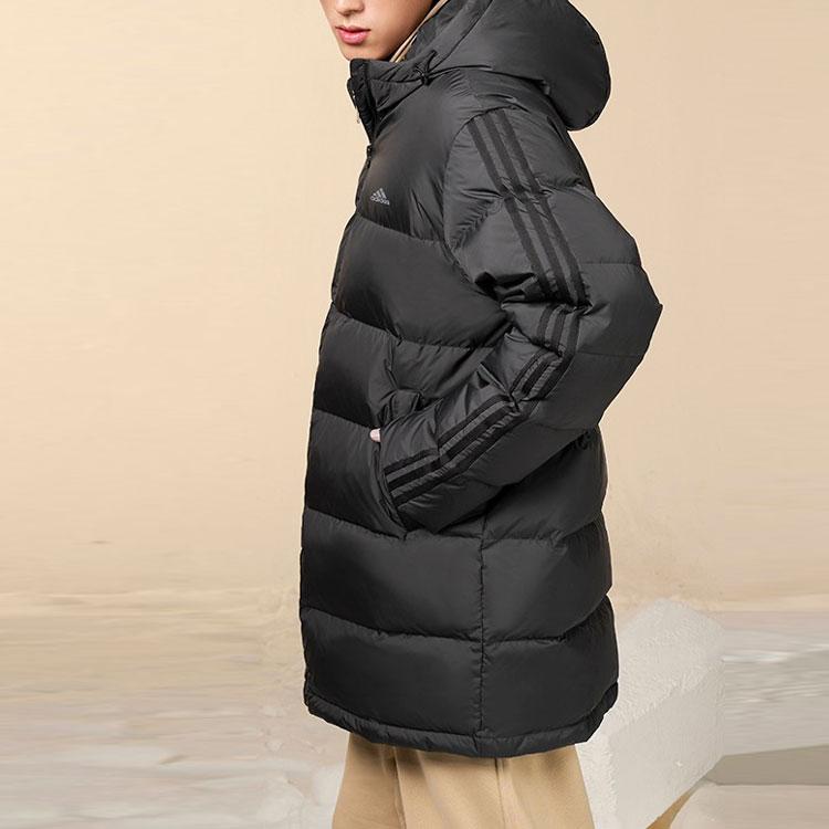 Adidas Sports Warm Hooded Down Jacket Unisex Jackets Black IK2392