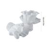 1pair Ruffled Wrist Cuffs White Color False Sleeves for Teens Jackets Decor