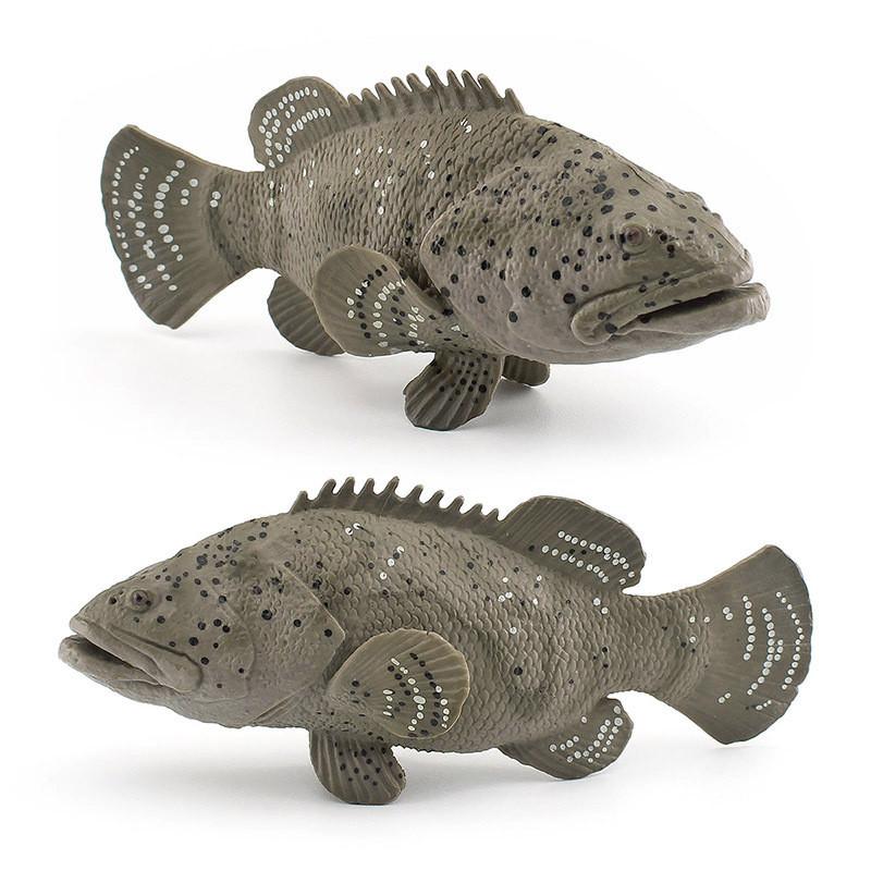 Sea Anglerfish Epinephelus Animal Fish Model Desktop Decor Collector Display