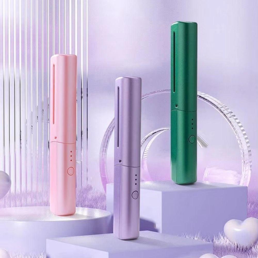 USB Hair Straightener Rechargeable Fast Heating Comb Portable Lazy Wireless Hair Hot Comb Women