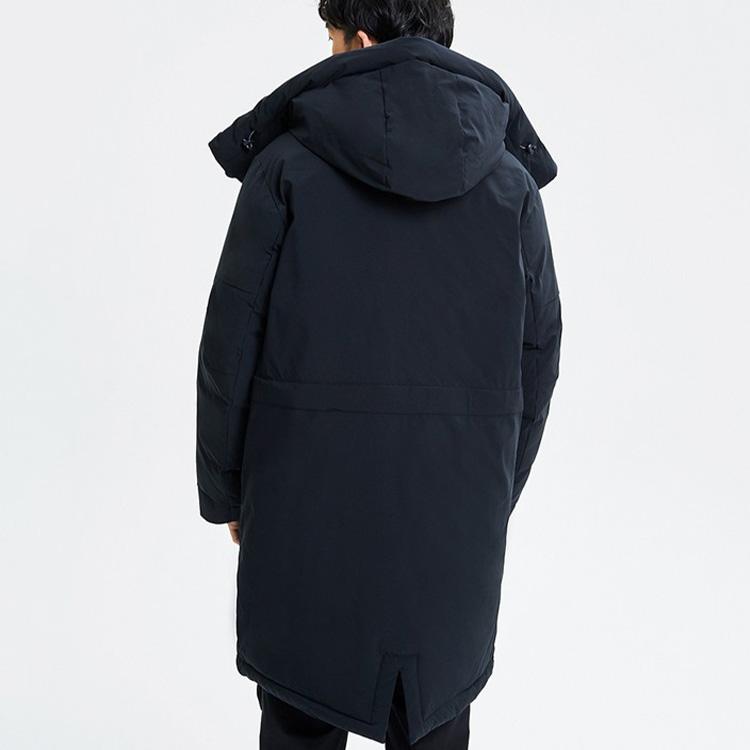 Li Ning Warm Windproof Durable Breathable Down Jacket Men Jackets Black LYMP003-1