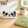 Brillen-Aufbewahrungsbox 3D-gedruckter Panda-Halter, Niedlicher Cartoon-Brillenständer für Schreibtisch-Form-Organizer Nachttisch, Rutschfester Kratzfester Sonnenbrillen-Organizer,