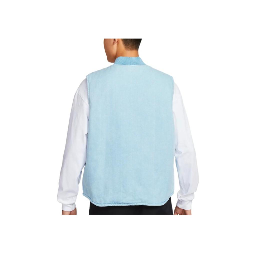 Nike Life Series Loose Comfortable Zip Vest Men Vests Mind-Blue FZ6578-422