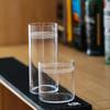 CRISON LD3201 Crystal Glass Long Drink Cocktail Cup Japanese Style Printed Colin Cup Juice Milk Servingware for Home Bar