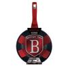 Wok with Granite Coating 28cm BERLINGER HAUS Metallic Line Burgundy BH-1267-N