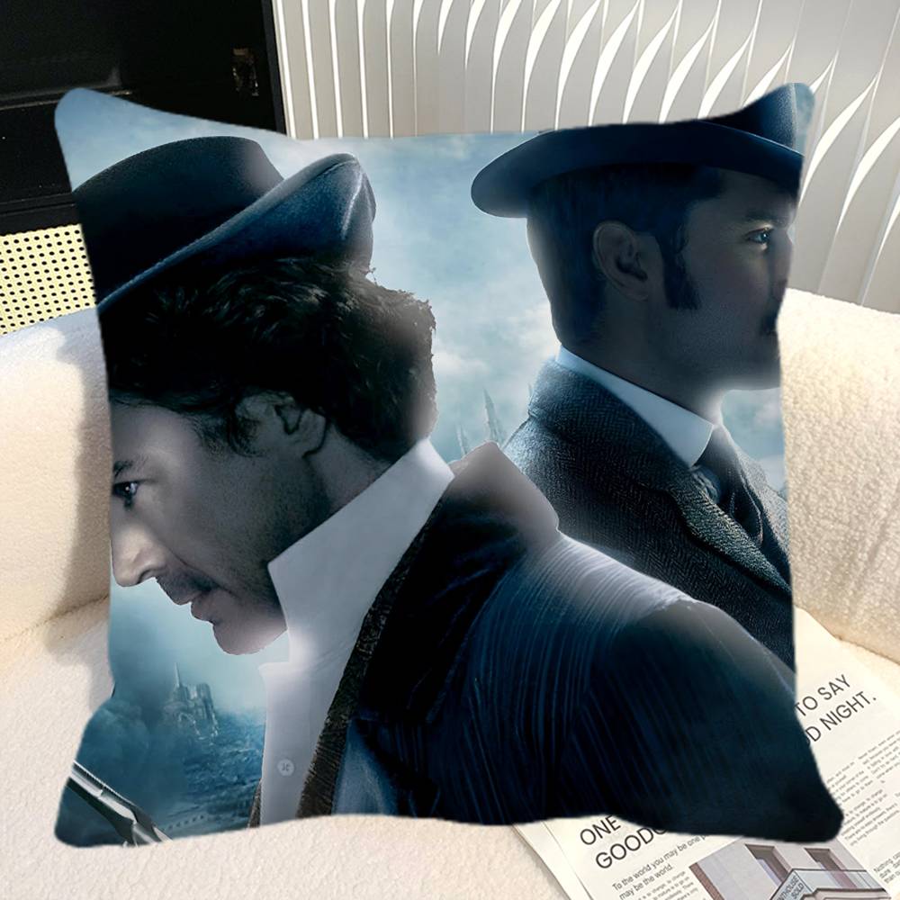 SSherlock HHolmes Pillow Case Square Pillow Bedroom Sofa Leisure Comfort Cushion Car Home Decoration