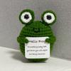 Cute Crochet Frog Toy - Fun Animal Gift