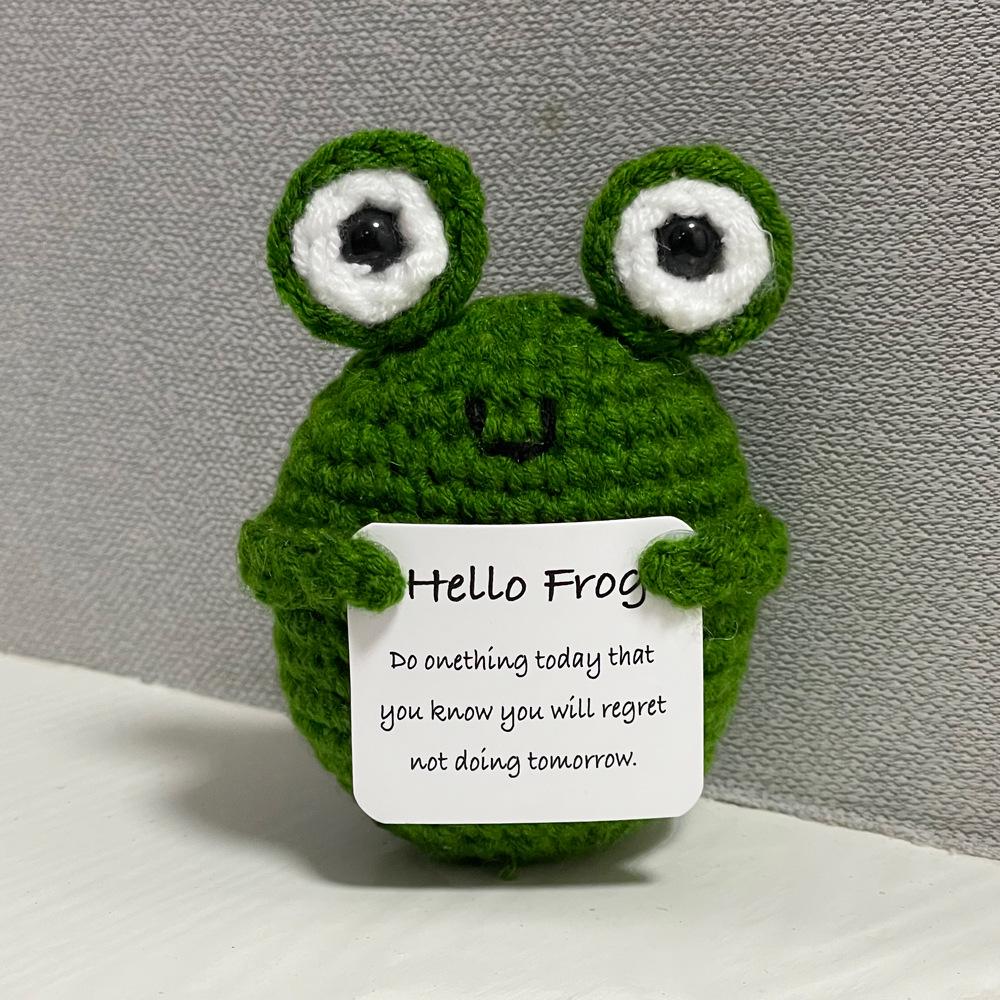 Cute Crochet Frog Toy - Fun Animal Gift