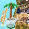 Outdoor Inflatable Palm Tree Decoration Ice Bar Cooler Tropical Beach Independent Plastic Swimming Pool Party Decoration Coaster