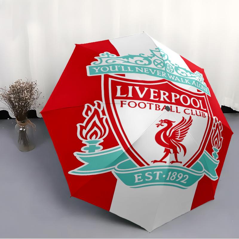 1pc L-Liverpool Umbrella, Sun Protection, And UV Shielding. It Has Eight Sturdy Ribs for Outdoor Use And Perfect As a Holiday Gift