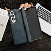 Business Retro Texture Skin-friendly Leather Phone Case For Samsung Galaxy Z Fold 7 6 5 4 3 Full-pack Shockproof Protector Cover