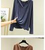 Plus Size Women's Long-Sleeve Modal T-Shirt - Hooded, Solid Color, Sun Protection, Lightweight for Spring/Summer