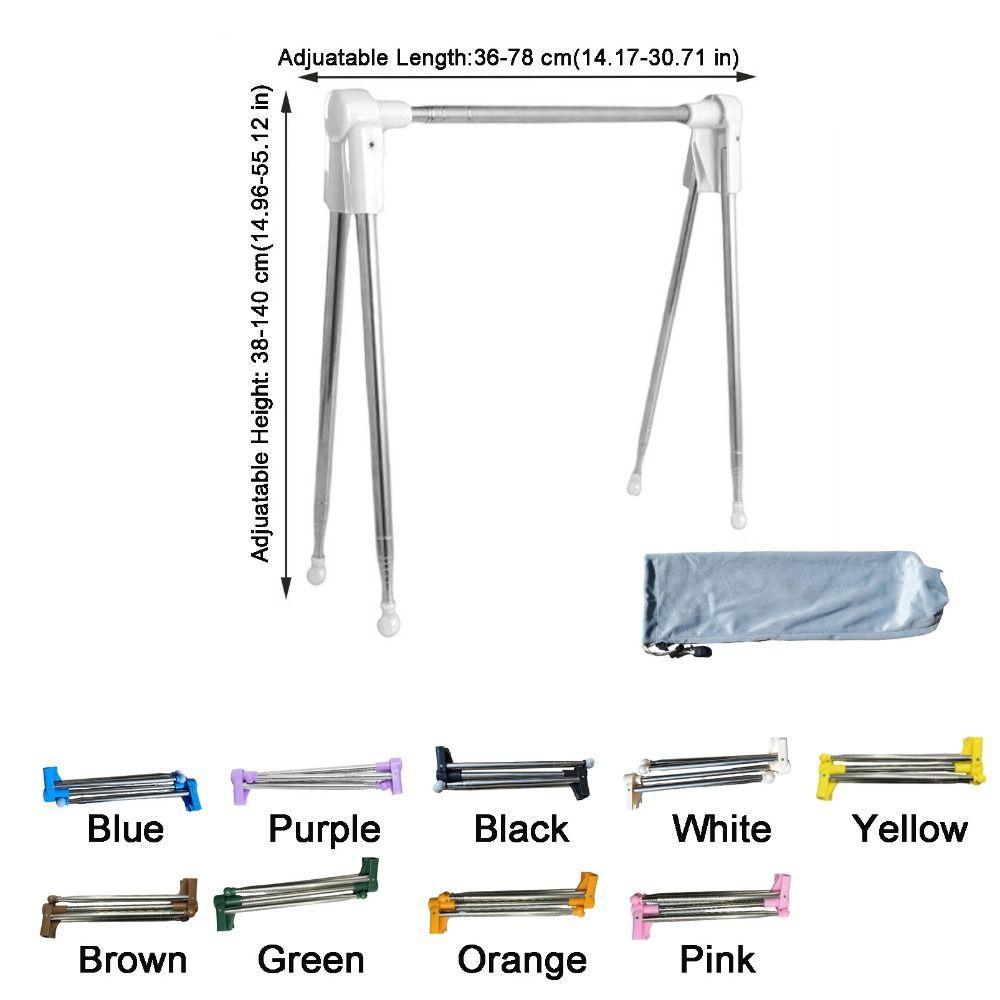 Adjustable Angle Folding Clothes Rack Stainless Steel Laundry Drying Rack Home Use
