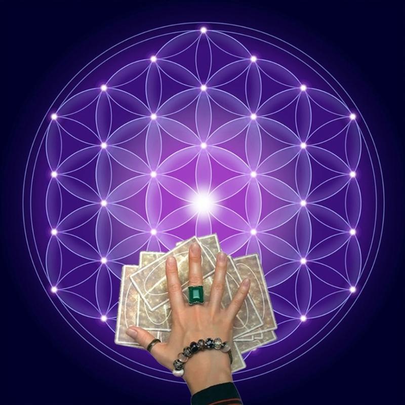 60x60cm Tarots Table Altar Cloth Metaphysical Board Game Mat Pendulum Divination Altar Tablecloth Board Game Cards Pad