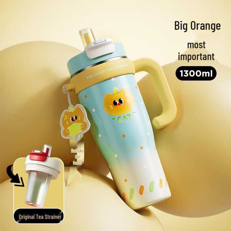 

Large Capacity Insulated Tumbler with Straw