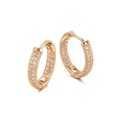 Rose  Latest Fancy Stylish Copper Zircon Bali Earrings for Women and Girls