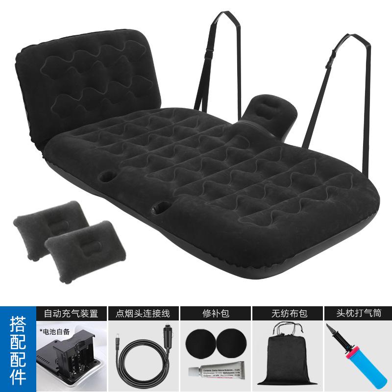 Lit gonflable de type hamac monté sur véhicule Gonflage rapide automatique Lit gonflable de voiture Suede pour la maison et les voyages en voiture Matelas