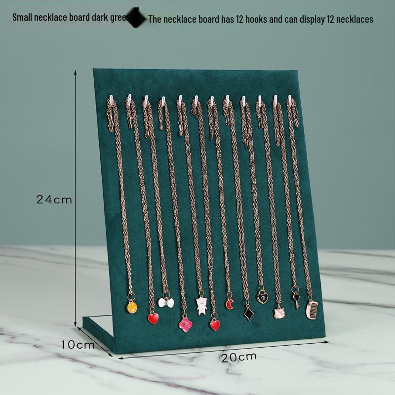 Extra Large Velvet Jewelry Display Stand: Necklace Hanger & Bracelet Storage Rack