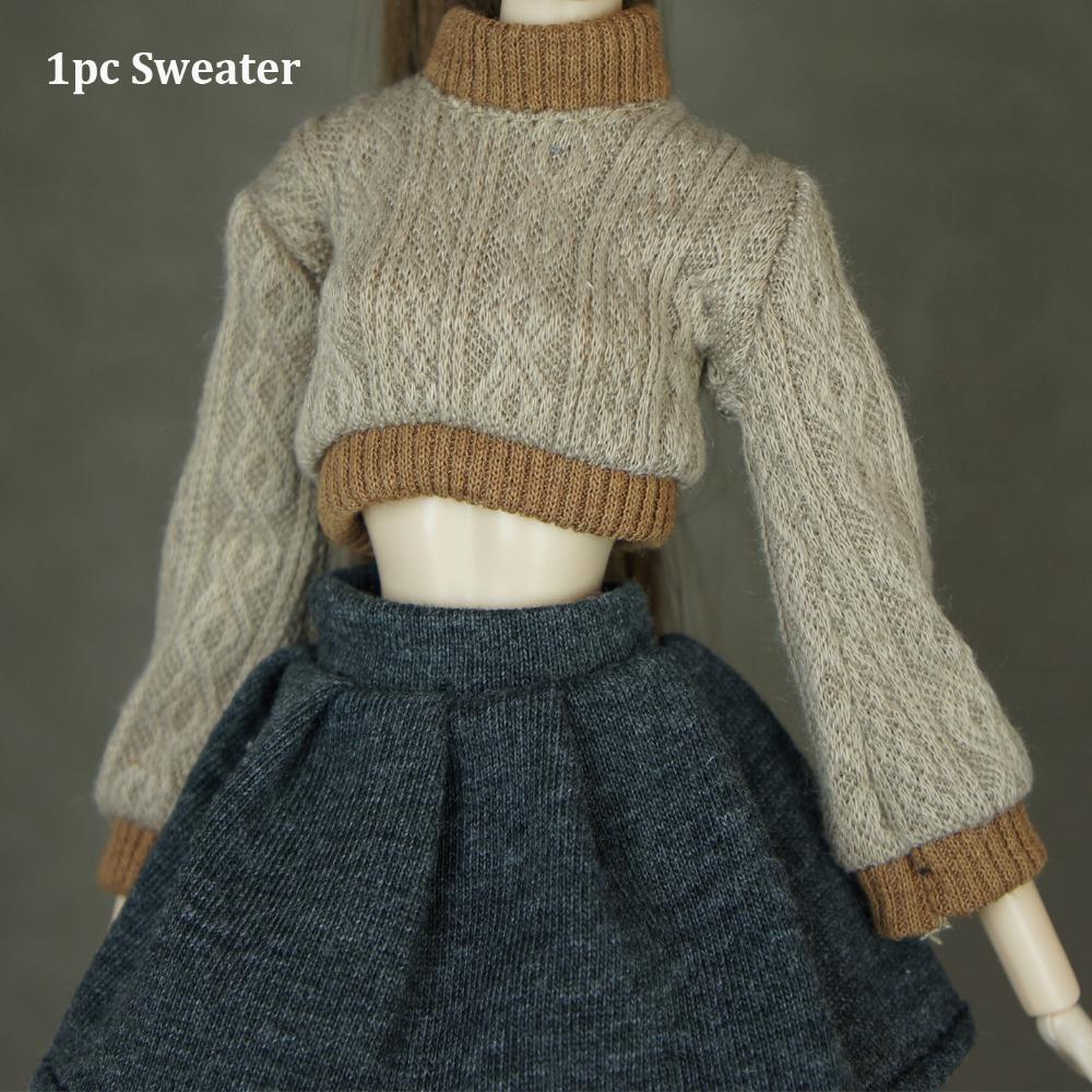 Handmade Doll Accessories Tops Mini Dressing Clothes New Doll Knitted Sweater for 1/6 Doll