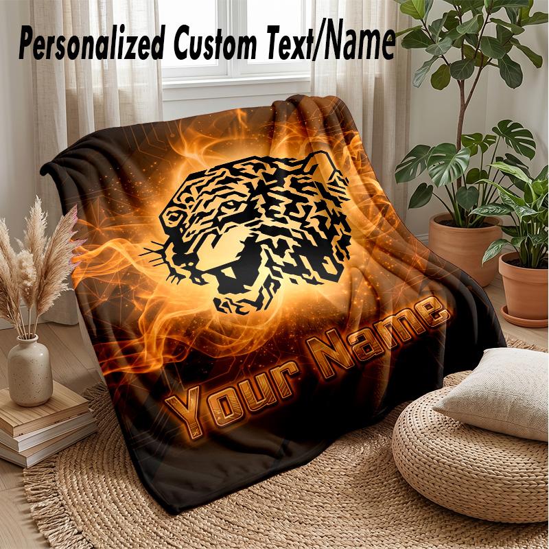 Couverture Plaid Personnalisée Hull FC Imprimez Votre Nom Texte Couverture Douce Chaude Cadeau de Fête