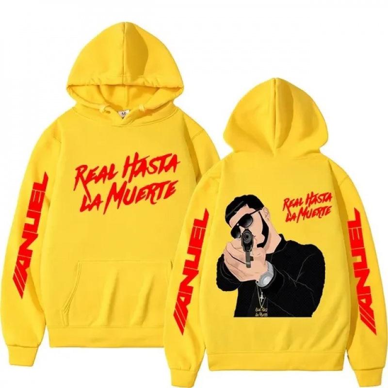 Anuel AA European Fit: Real Hasta La Muerte Print Oversized Tee