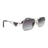 Prada Logo Rectangular Sunglasses Women sunglasses Silver SPRA51-1BC90A58