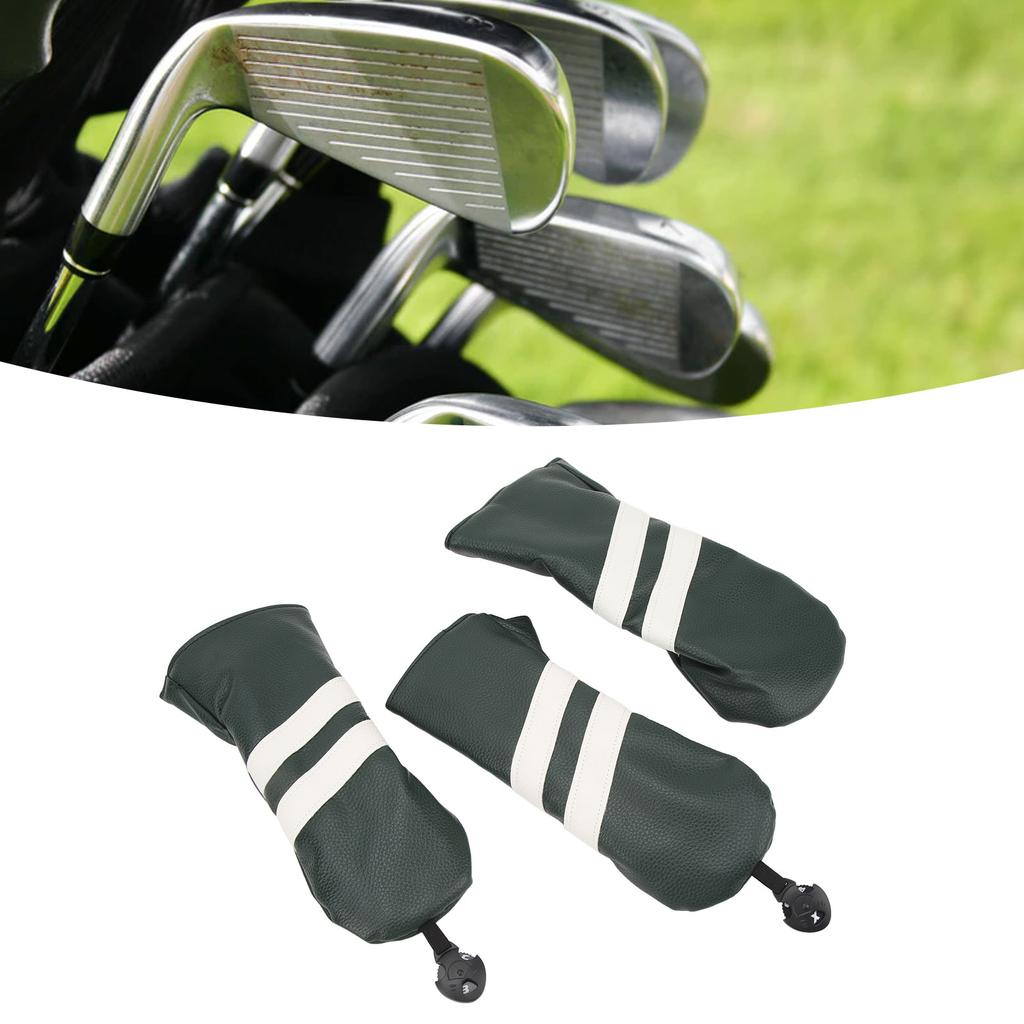 Hdcover PU Driver Hdcover Wood Fairway   Dustproof Rotatable Label      or for Sports Outdoor
