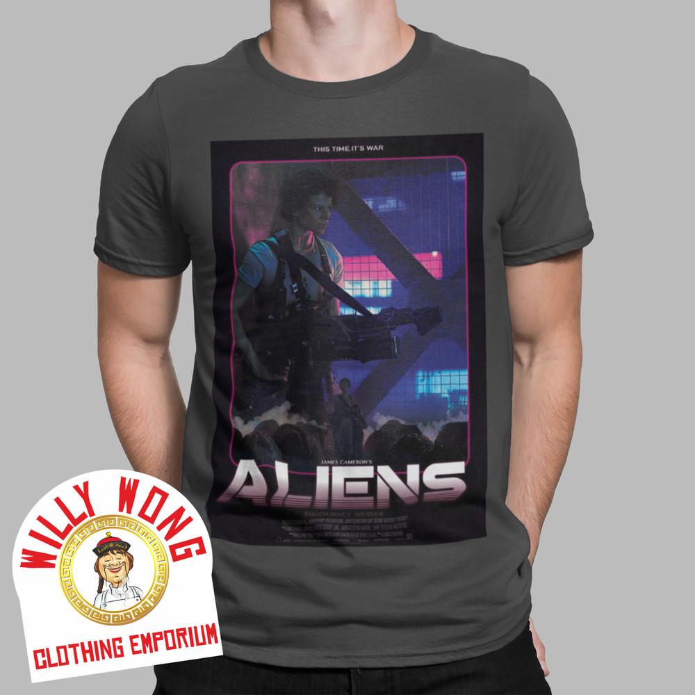 Aliens T-Shirt Ripley Movie Film Action Space SCI FI Retro Alien 70s 80s 90s Unisex T-Shirt XXXXL