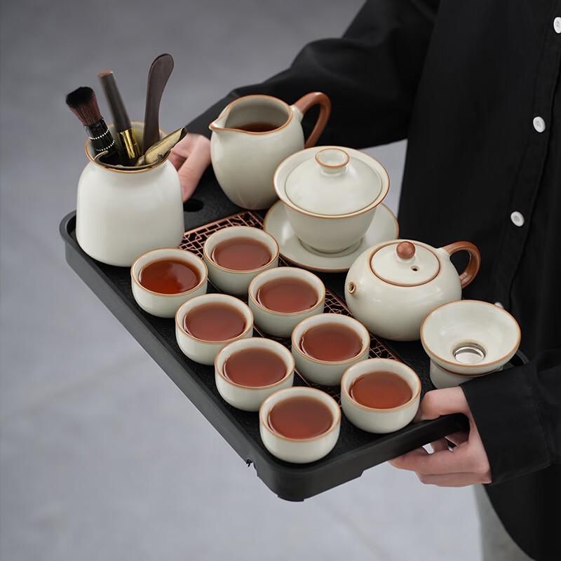 Chinese Ru Kiln Ceramic Gongfu Tea Set