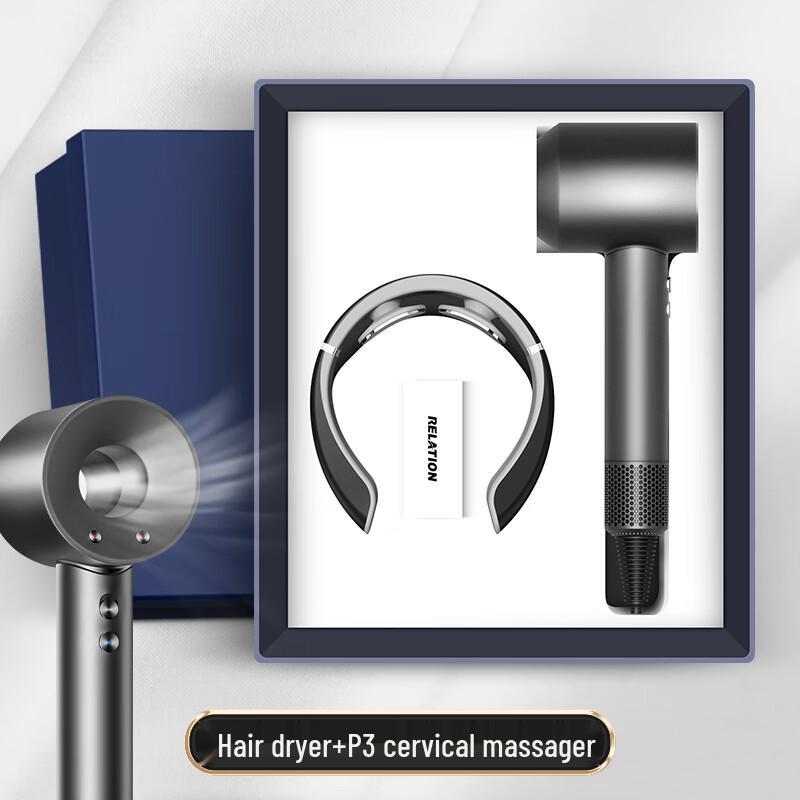 Business Employee Gift Set with Water Cup, Hair Dryer & Neck Massager