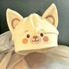 Foldover Cuff Cat Ear Beanie Hat Soft Plush Winter Skull Cap Gifts Plush Winter Hat  Daily Outfits