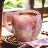 Naturharz Mineral Kristall Kaffeetasse Bunte Große Kapazität Teetasse Achat Kristall Tasse Büro Haushalt Wasserbecher Geschenk