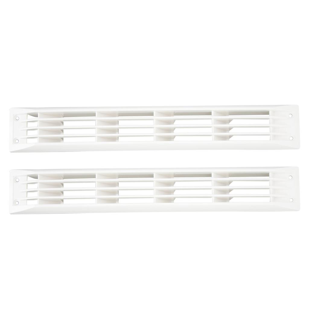 1 Pair Ventilation Rectangle Grill Cover White Air Vent Cover For Caravan RV Marine Boat