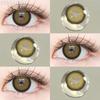 FUNSACHY 1 pár přírodně hnědých kontaktních čoček pro oči velké černé oči čočky korejská krása šedé zornice módní barevné oční kontakty