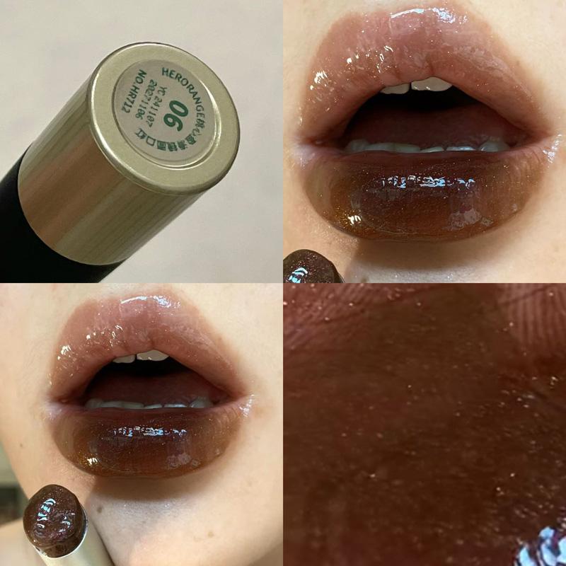 Punk Jelly Lipstick Mirror Lipgloss Chocolate Brown Moisturizing Smoky Lipsticks Non-stick Cup Not Easy To Fade Lip Tint Makeup