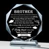Gifts for Brother Crystal Brother Gifts From Sister Birthday Gifts for Brother Crystal Keepsake for Birthday Father's Day, Valentine’s Day, and