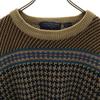 VAN HEUSEN 80er 90er Alter Overall-Griff Langarmpullover M Braun gestrickt Herren Gebraucht