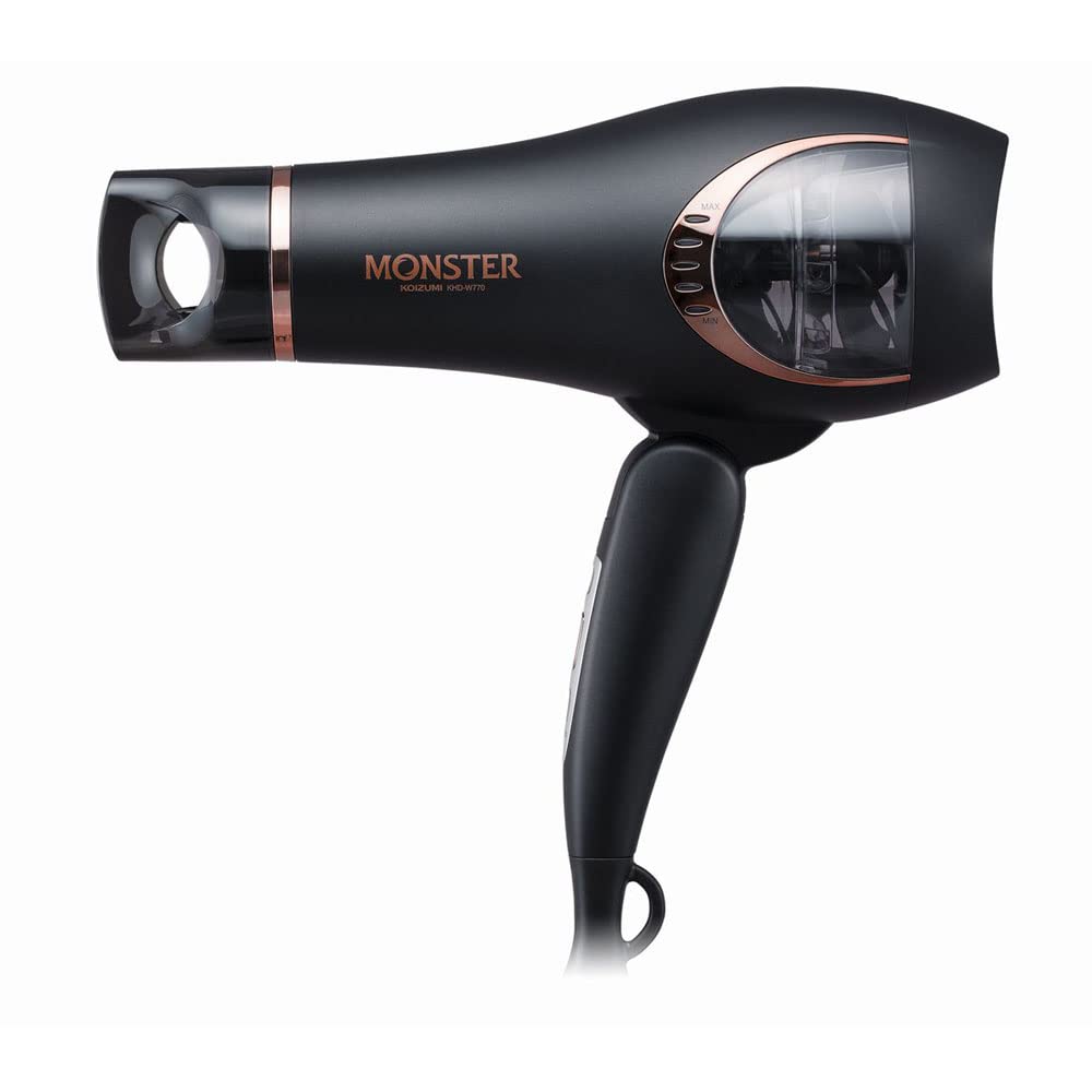 

Koizumi Double Fan Dryer Monster Black Desert Air Volume Adjustment KHD-W770-K
