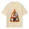 2026 Christmas Tree with Cats Printed Graphic Y2k Harajuku Streetwear 100% Cotton T Shirt Casual Oversized Summer Men T-shirt