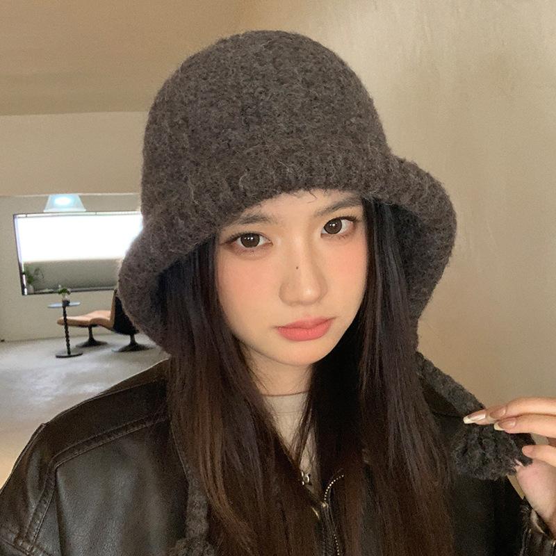 All Match Large Head Circumference Plus Wool Hat Autumn and Winter Outdoor Windproof and Warm Ear Protection Hat High End Feel Balaclava Hat