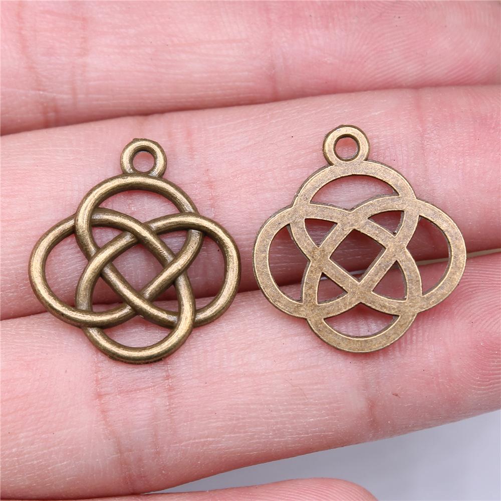 20pcs Chinese Knot Charms For Jewelry Making Chinese Style Lucky Knot Charms For Jewelry Making