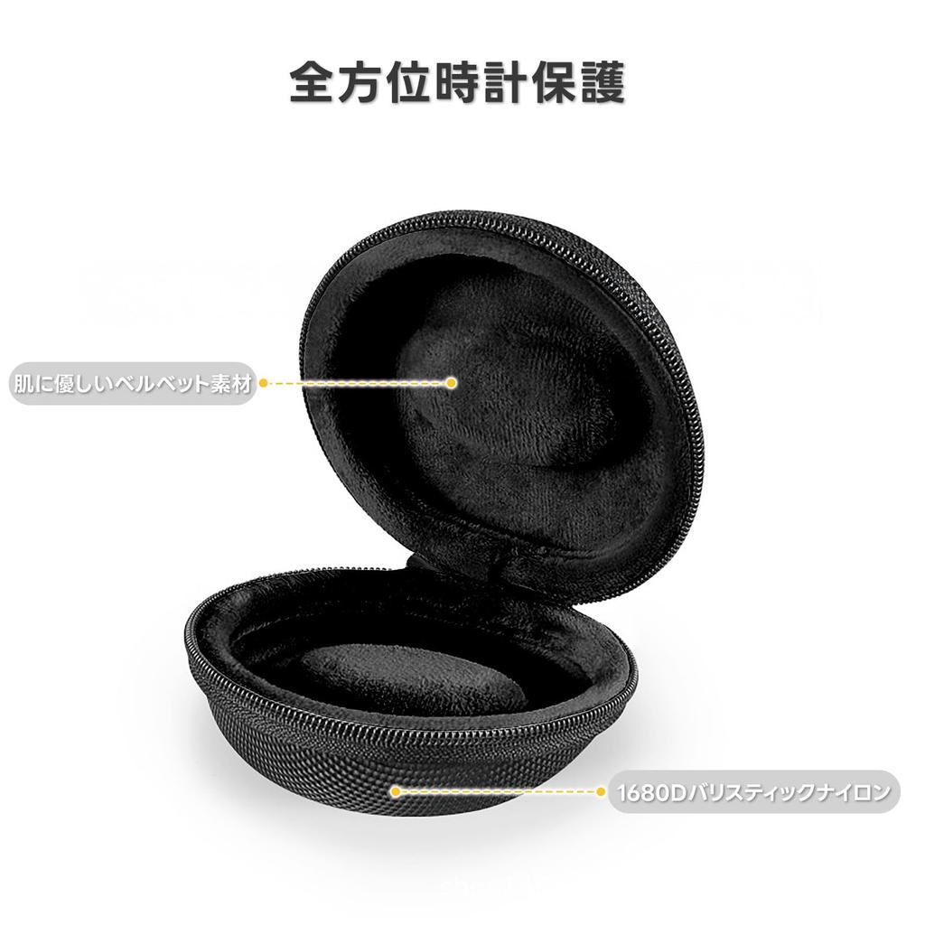 Mocamoro Watch Hard for One Portable Watch Gift for Men for One Case, EVA, Watch, Collection, (Black, Watch)